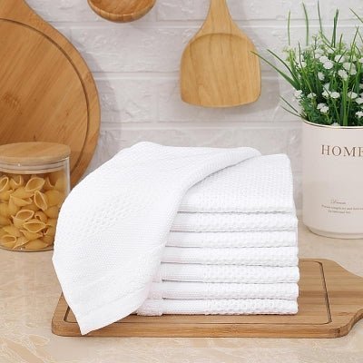 Torchons de cuisine - CottonTowelsSoft™ - Blanc - Maisonaucoeur